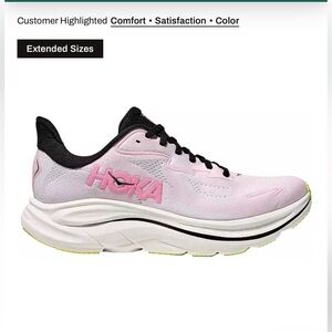 HOKA Women's Clifton 10 Running Shoes in Carnation Pink